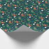 Dinosaurus T-Rex: Nieuwjaar. Cadeaupapier (Hoek)