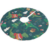 Dinosaurus T-Rex: Nieuwjaar. Kerstboom Rok (Gekanteld)