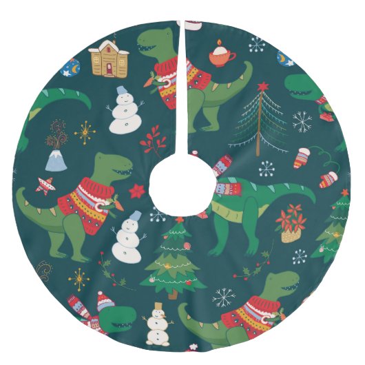 Dinosaurus T-Rex: Nieuwjaar. Kerstboom Rok (Voorkant)