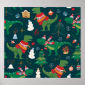 Dinosaurus T-Rex: Nieuwjaar. Poster (Voorkant)