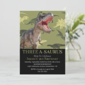 Dinosaurus T Rex Patroon Jurassic World Kaart (Staand voorkant)