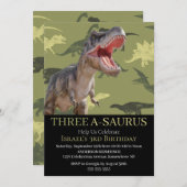 Dinosaurus T Rex Patroon Jurassic World Kaart (Voorkant / Achterkant)