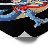 Dinosaurus T Rex Piraat Jolly Roger Halloween Grap Poster (Hoek)