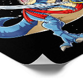 Dinosaurus T rex Piraat Jolly Roger Halloween Grap Poster (Hoek)