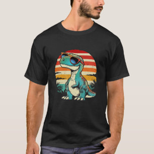 Dinosaurus T-Rex Retro Nieuwigheid Mannen Kinder V T-shirt