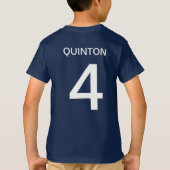 Dinosaurus T-rex Verjaardag Jongen T-shirt (Achterkant)