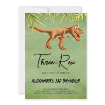 Dinosaurus T Rex verjaardagsfeestje