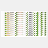 Dinosaurus t-rex zomerpret identificatie stickers (Vel)