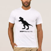 dinosaurus t-shirt van de familie papasaurus rex (Voorkant)