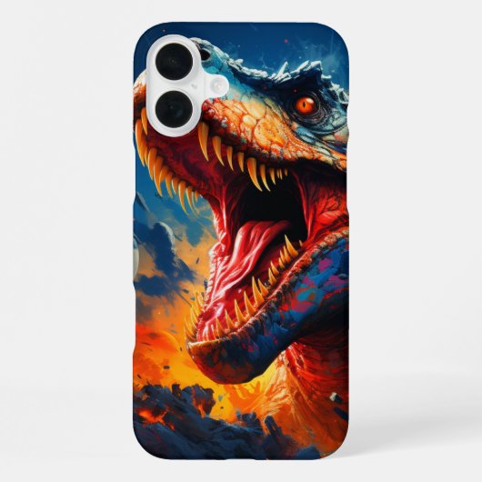 Dinosaurus telefoonhoesje iPhone hoesje (Achterkant)
