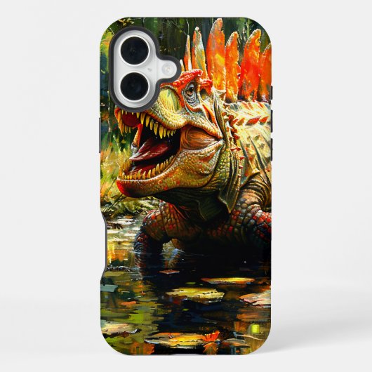 Dinosaurus telefoonhoesje iPhone hoesje (Achterkant)
