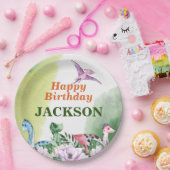 Dinosaurus Thema 1e Verjaardag Papier Borden Papieren Bordje (Feest)