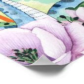 Dinosaurus thema 1e verjaardag poster (Hoek)