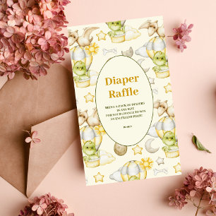 Dinosaurus Thema Baby Luierloterij Informatiekaartje