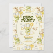 Dinosaurus thema Baby shower Kaart (Voorkant)