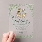 Dinosaurus thema bruiloft acryl uitnodigingen (Insitu (Draagbaar))