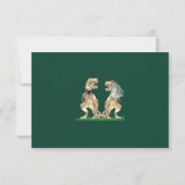 Dinosaurus Thema Bruiloft Antwoord (Achterkant)