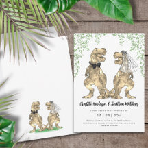 Dinosaurus Thema Bruiloft