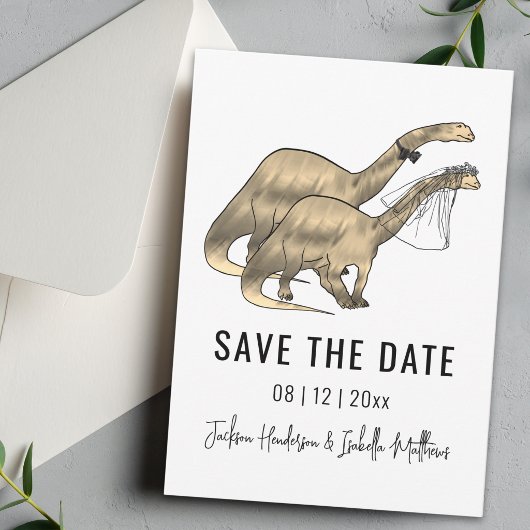 Dinosaurus Thema Bruiloft Save The Date
