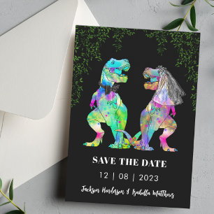 Dinosaurus Thema Bruiloft Save The Date