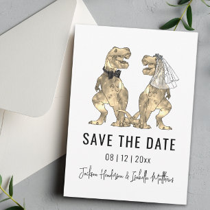 Dinosaurus Thema Bruiloft Save The Date