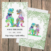 Dinosaurus Thema Bruiloft Save The Date