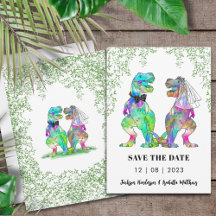Dinosaurus Thema Bruiloft