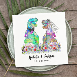 Dinosaurus Thema Bruiloft Servet