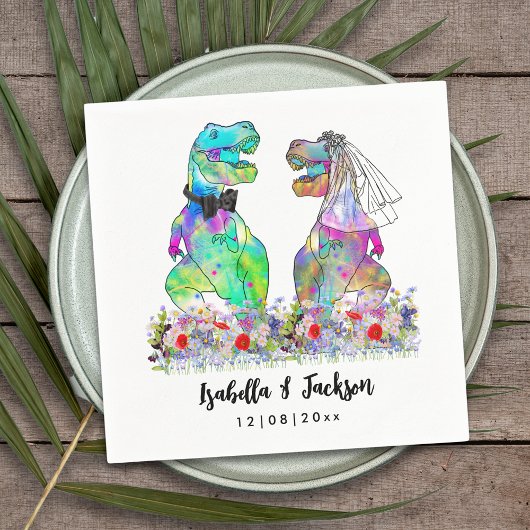 Dinosaurus Thema Bruiloft Servet