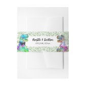 Dinosaurus thema bruiloft uitnodigingen wikkel (Voorkant Voorbeeld)