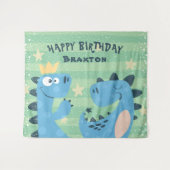 Dinosaurus Thema Foto Achtergrond Jongens Verjaard Wandkleed (Voorkant (horizontaal))