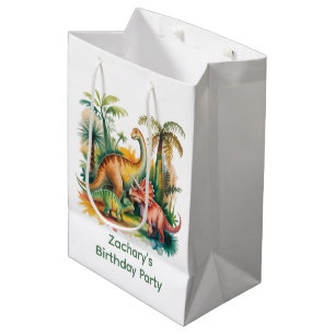 Dinosaurus Thema Jongens Verjaardagsfeestje Medium Cadeauzakje