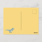 Dinosaurus Thema Kinderen Verjaardag Party Uitnodi Briefkaart (Achterkant)