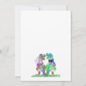 Dinosaurus Thema Trouw Dank Je Bedankkaart (Achterkant)