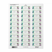 Dinosaurus Themahuwelijk Aangepast Retouradres Etiket (Full Sheet)