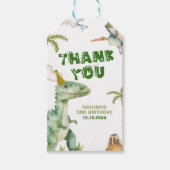 Dinosaurus Three-Rex cadeaukaartjes voor jongens Cadeaulabel (Voorkant)