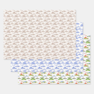 Dinosaurus toile inpakpapier vel