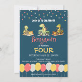 Dinosaurus tractor vrachtwagen ballon School Verja Kaart (Voorkant)