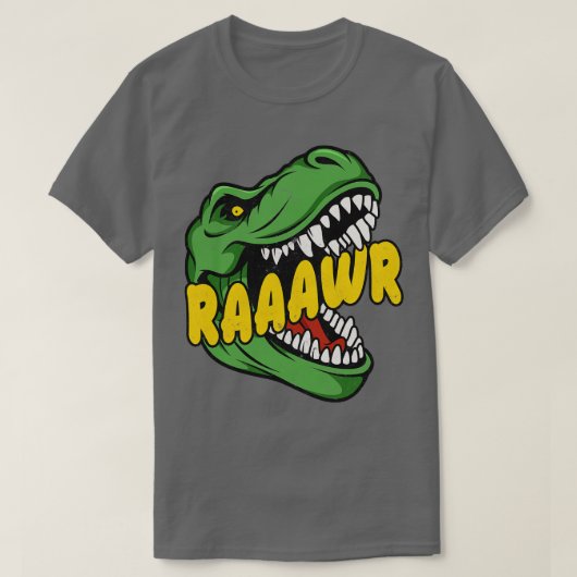 Dinosaurus TRex rawr T-shirt (Design voorkant)