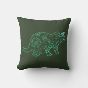 Dinosaurus, Triceratops tekening Kussen