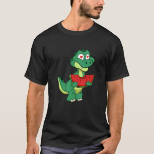 Dinosaurus Tropische Zomer Fruit Jongen Dino Meloe T-shirt