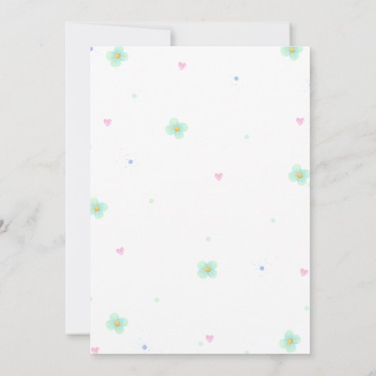 Dinosaurus Twee Rex 2e Verjaardag Feest Uitnodigin Kaart (Achterkant)