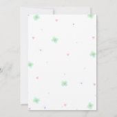 Dinosaurus Twee Rex 2e Verjaardag Feest Uitnodigin Kaart (Achterkant)