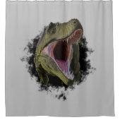 Dinosaurus tyrannosaurus in het Jura Douchegordijn (Voorkant)