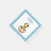 Dinosaurus uit ei 2 servet (Hoek)