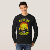 Dinosaurus uit Krijt Periode Leuke Dino's T-shirt (Voorkant volledig)