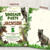 Dinosaurus Uitnodiging P