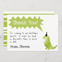 Dinosaurus uitnodiging Stamp en kauw verjaardagsjo