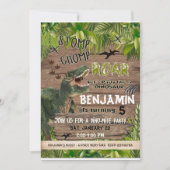 Dinosaurus uitnodigingen verjaardag, Dinosaurus Ve (Voorkant)