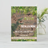 Dinosaurus uitnodigingen verjaardag, Dinosaurus Ve (Staand voorkant)